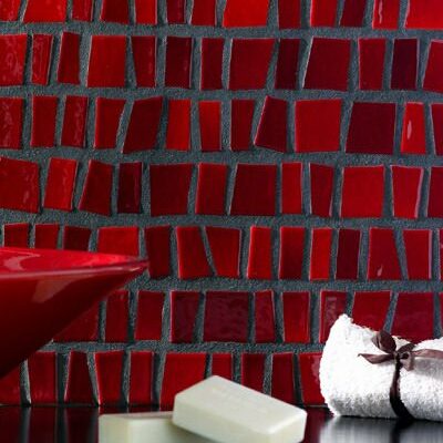 mosaique rouge