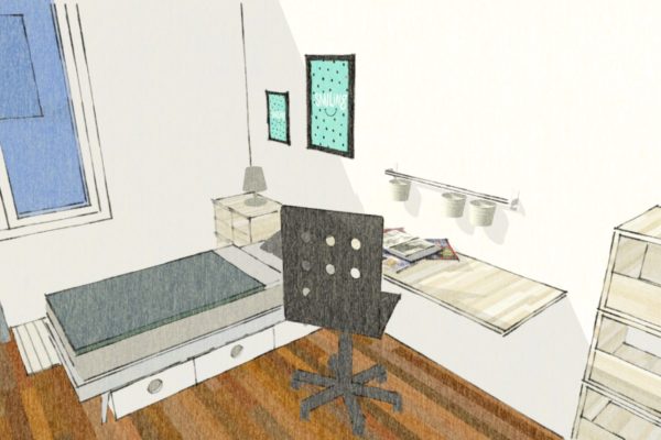 Projet Final chambre garçons vue 4