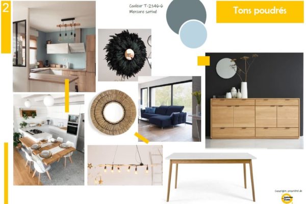 Rénovation d'une maison - Planche tendance P2 - Inspirations en Pulpe